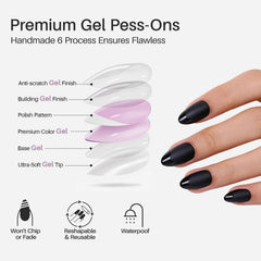 ShangMeng kit includes nail glue and tabs for secure wear and reuse.