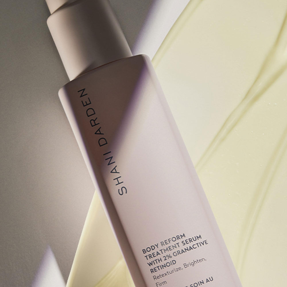 SHANI DARDEN Body Reform Serum with Vitamin C brightens dark spots over time.