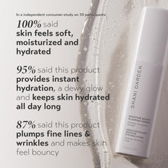 SHANI DARDEN Moisture Boost Serum texture closeup highlighting silky non sticky feel for layering