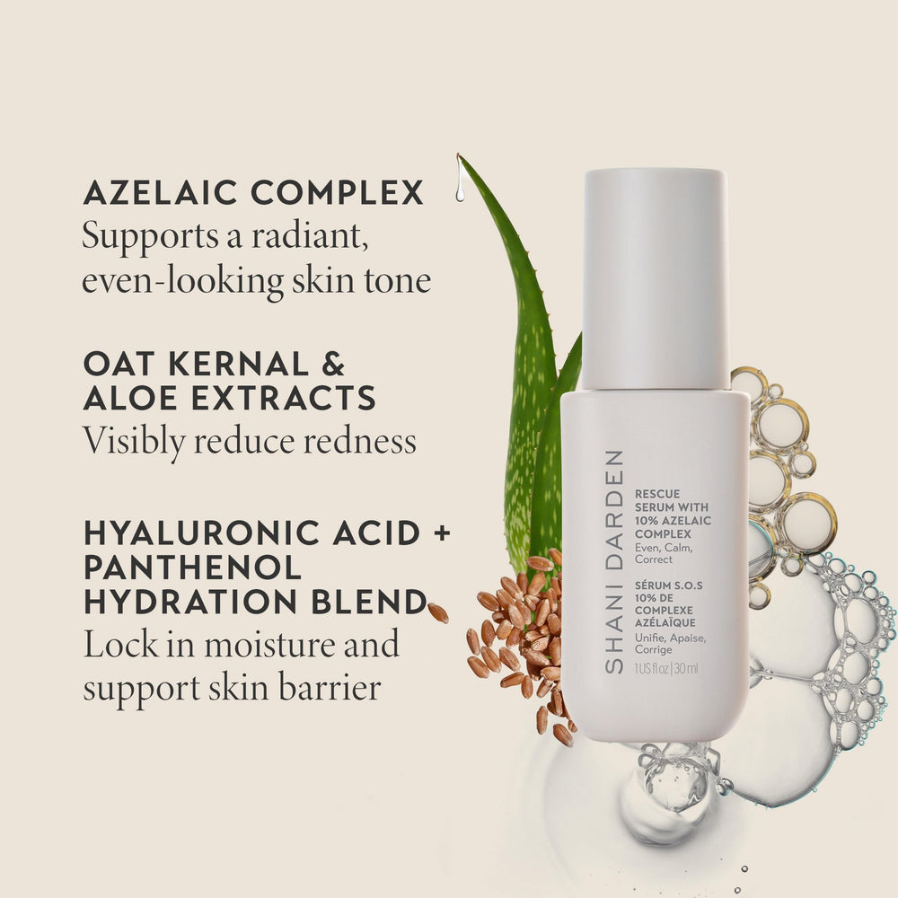 Shani Darden Rescue Serum texture and fast absorption on skin