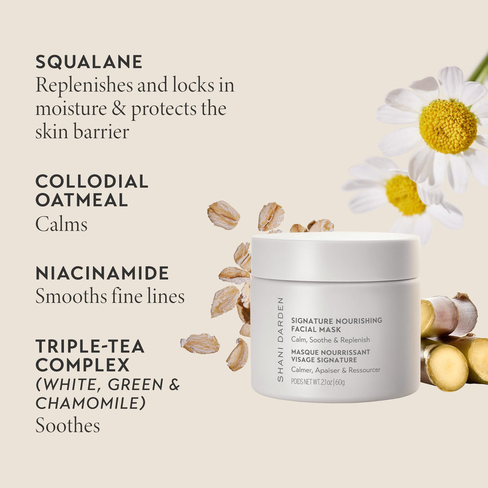 SHANI DARDEN Signature Nourishing Facial Mask clay texture on skin