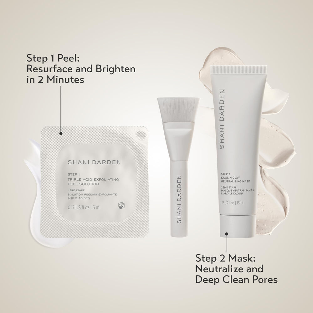 Shani Darden exfoliation results image suggesting smoother skin texture.
