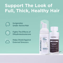 Shapiro MD travel-friendly kit ready for on-the-go hair routines.