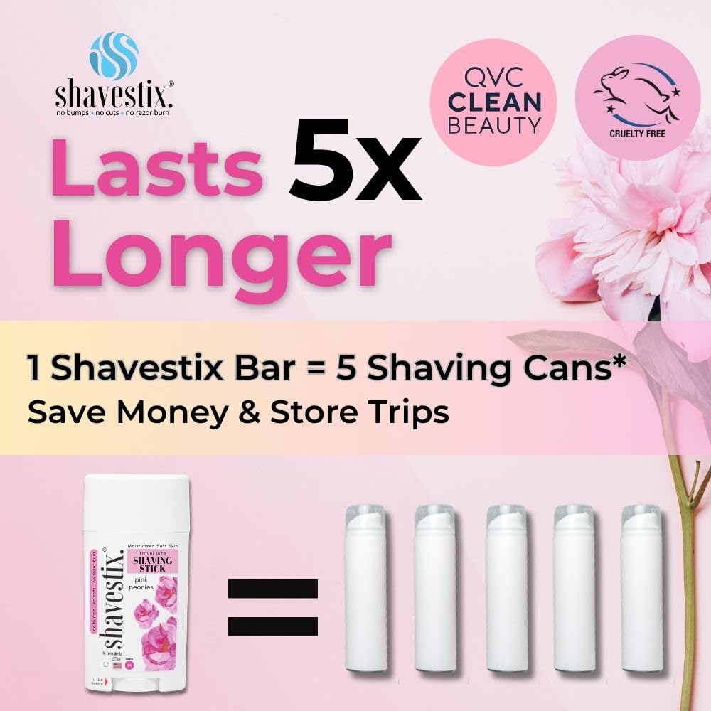 Shavestix close-up showing hair-softening action for comfortable shave