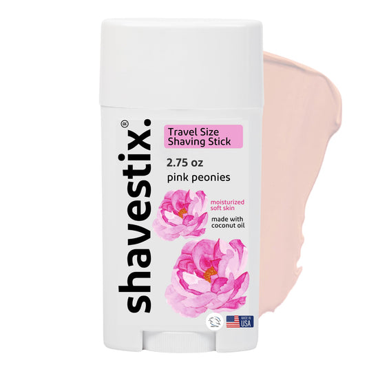 Shavestix travel-size shaving stick front view for mess-free portability