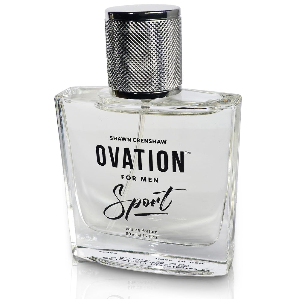 Shawn Crenshaw Ovation Sport bottom notes image showing sandalwood and musk for warmth