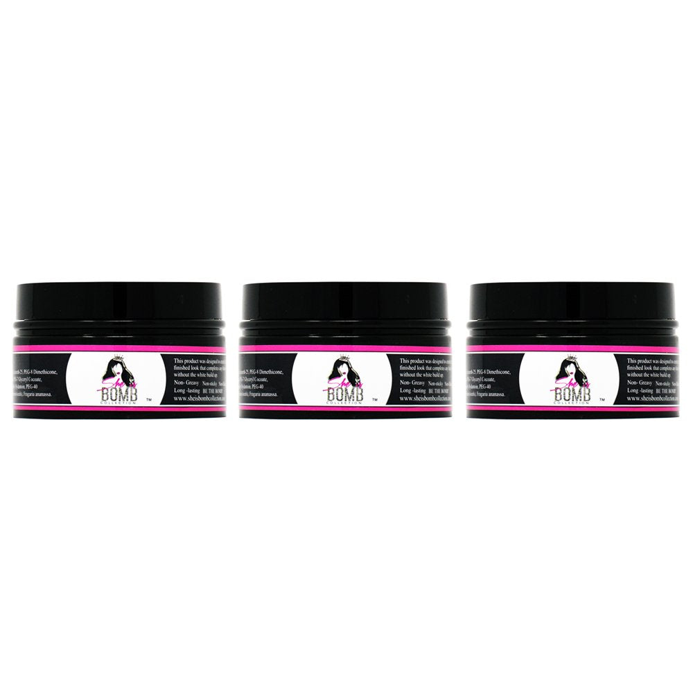 She Is Bomb Edge Control 3.5oz pack of 3 for smooth edges and lasting hold