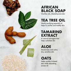 The mask on the face before bedtime illustrates cleansing and balance.