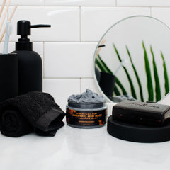 Packaging view of SheaMoisture African Black Soap Mask shows value and routine use.