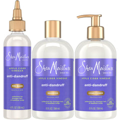 Sheamoisture anti-dandruff shampoo bottle promotes scalp relief and gentle cleansing