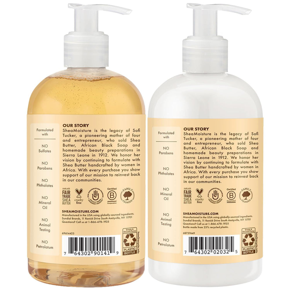 SheaMoisture Baby Essentials tear-free body wash bottle for delicate skin.