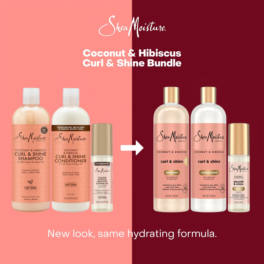 Cruelety-free SheaMoisture logo displayed on product packaging.