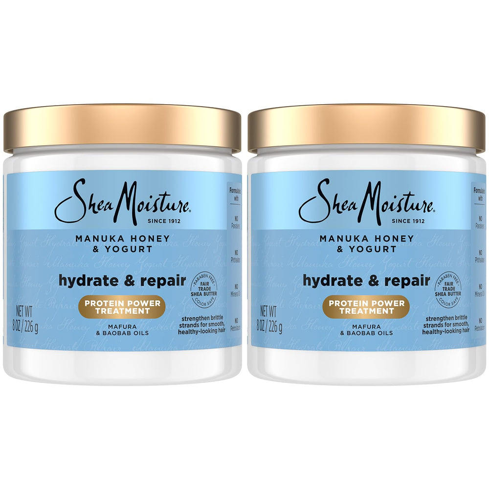 SheaMoisture hair mask 2-pack bottles for deep conditioning and daily softness