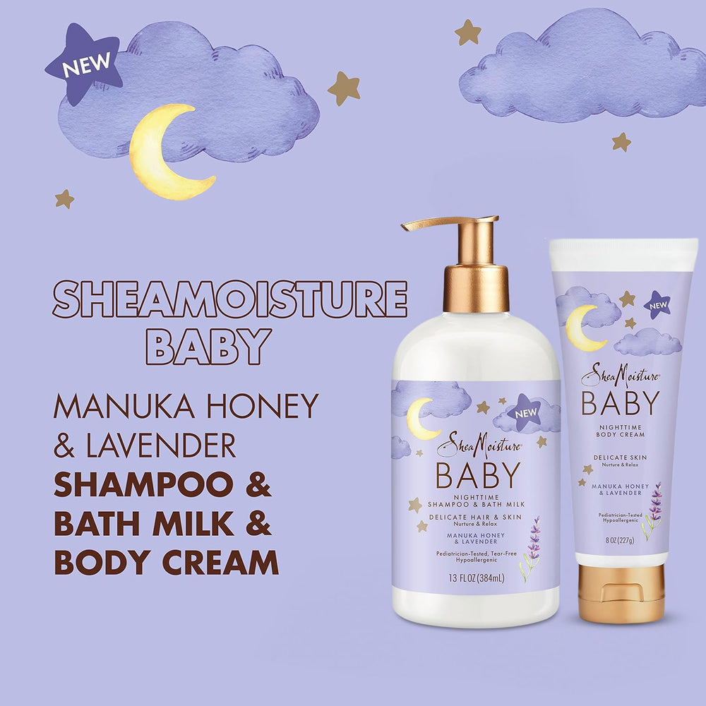 Lavender-scented baby care supports a soothing bedtime routine.