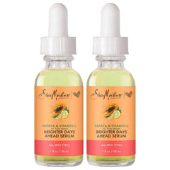 SheaMoisture Papaya Vitamin C Serum bottle with pump for easy daily use.