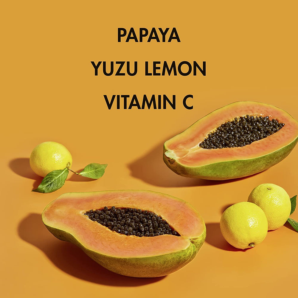 SheaMoisture Papaya Vitamin C Serum glow after application on skin.