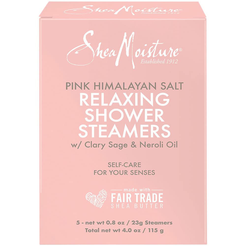 Sheamoisture pink-himalayan-salt relaxing-steamers for a spa-like shower