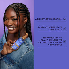 Sheamoisture exfoliating shampoo bottle with salicylic acid targets flakes