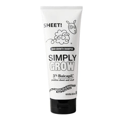 Sheet! Hair Growth Shampoo bottle front view, ideal for daily lightweight cleansing.