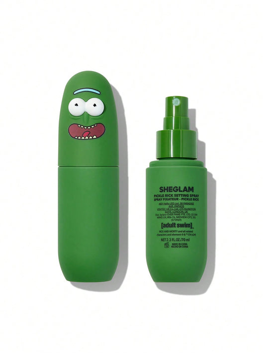 SHEGLAM Pickle Rick setting spray bottle for long-lasting makeup hold