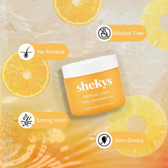 Sleek finish from Shekys gel for polished styling without stickiness.