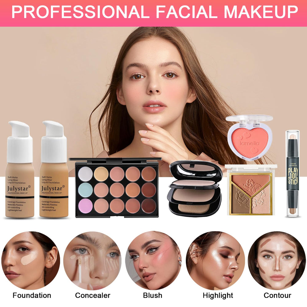 SHELAKIN foundation and concealer palettes provide balanced complexion coverage