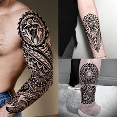 SHELYEXIEN robot arm tattoos with letters for bold looks