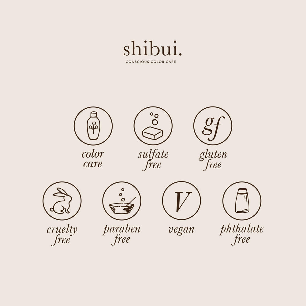 Applying SHIBUI conditioner smooths frizz and improves manageability for textured hair