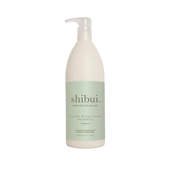 SHIBUI Ultra Hydrating Shampoo bottle pour shows moisture-rich cleanse for color-treated hair.