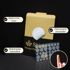 Shield Acne System packaging back lists natural ingredients and safety for sensitive skin
