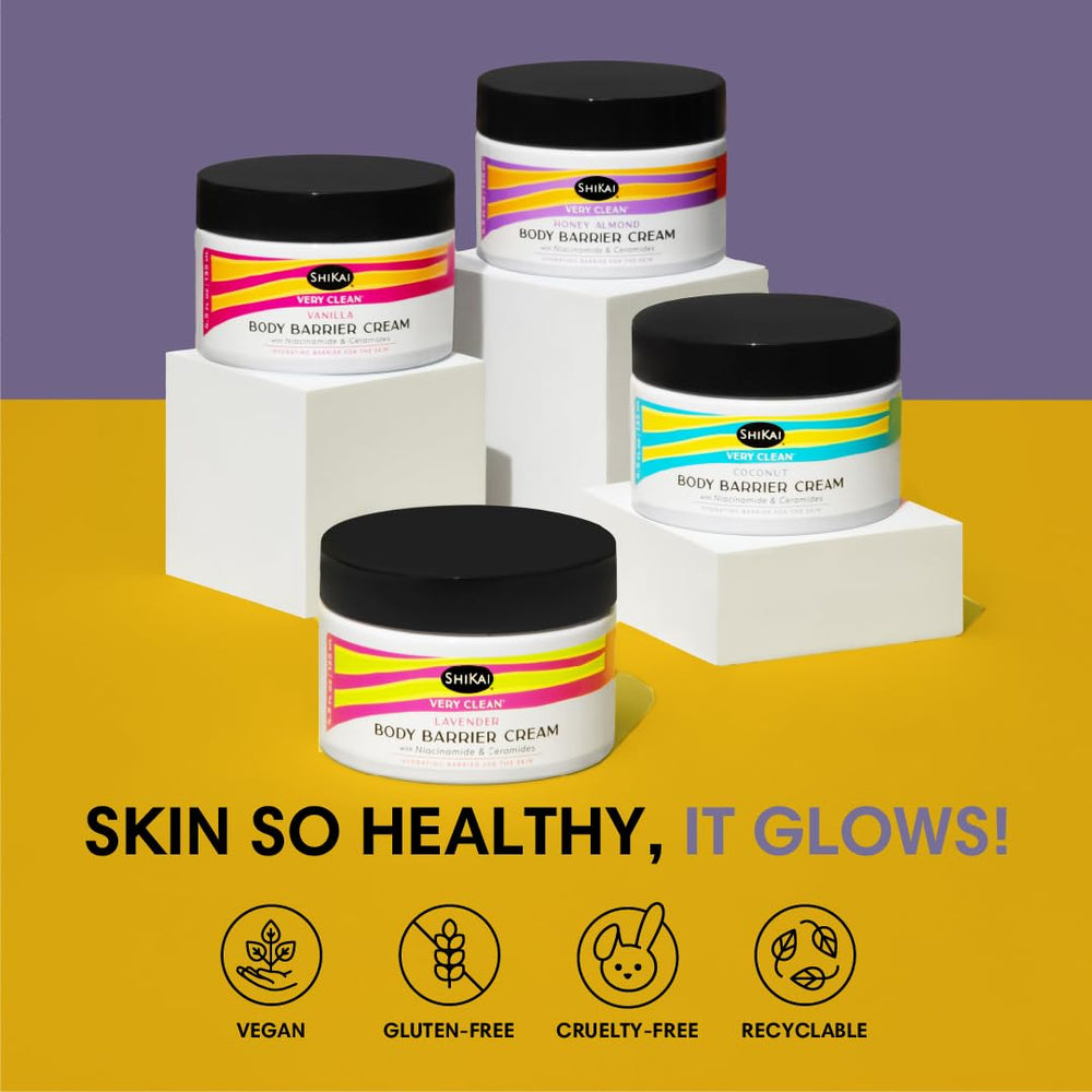 Shikai formula with ceramides and niacinamide for skin nourishment.