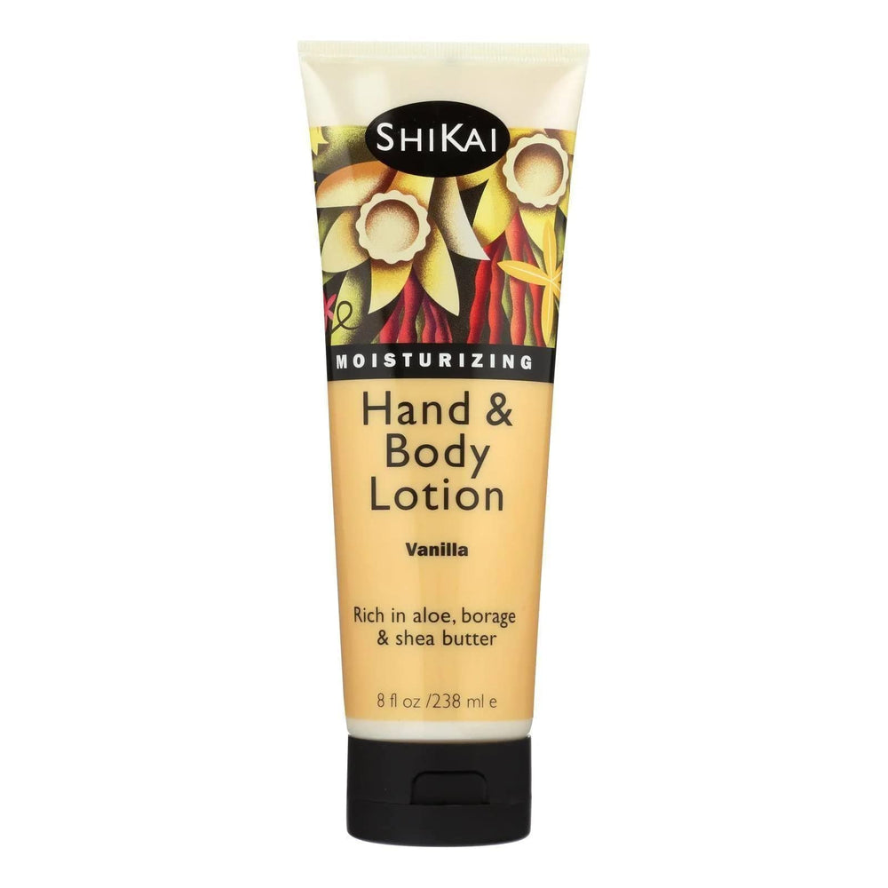 ShiKai Hand and Body Lotion Vanilla 8oz bottle for daily hydration.