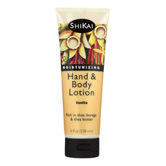 ShiKai Hand and Body Lotion Vanilla 8oz bottle for daily hydration.