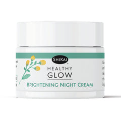 ShiKai Healthy Glow Night Cream jar demonstrates overnight hydration for radiant skin.