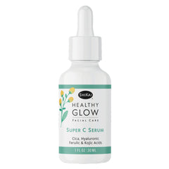 ShiKai Healthy Glow Serum bottle close-up for hydrated, radiant skin.