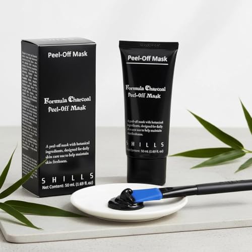 SHILLS Charcoal Mask application demonstrates even spread and ease of use