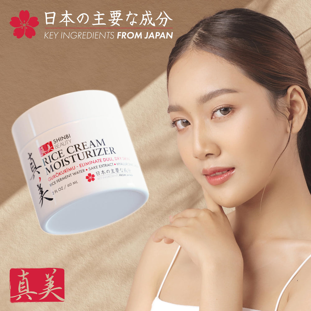 Shinbi Beauty Japanese skincare ritual visual suggests daily indulgence.