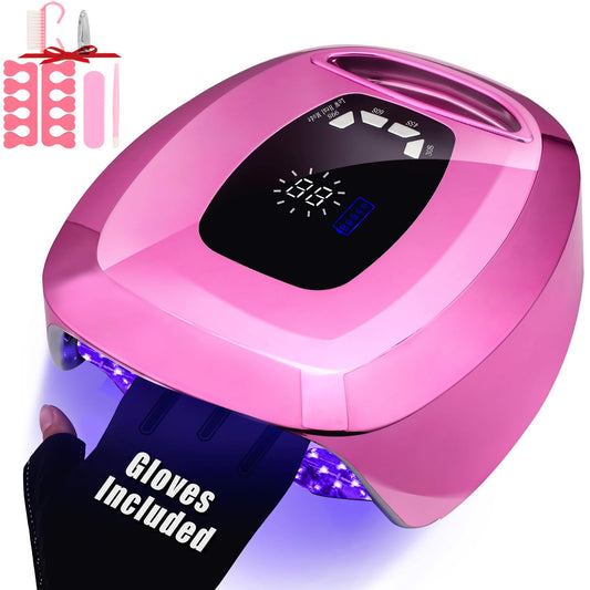 ShineCai UV LED Nail Lamp front view highlighting 108W power for even curing.