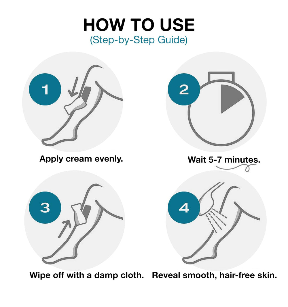 ShineMore intimate hair removal cream chest application for versatile use.
