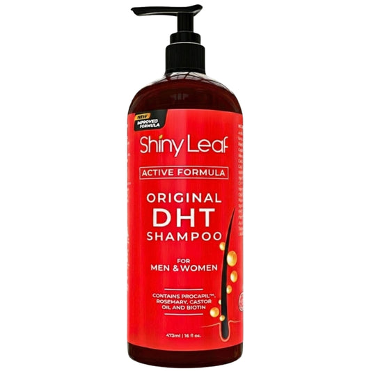 Shiny Leaf anti-hair-loss shampoo bottle for daily care and healthier-looking hair