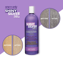 Shiny Silver sulfate-free formula protects color while cleansing softly.