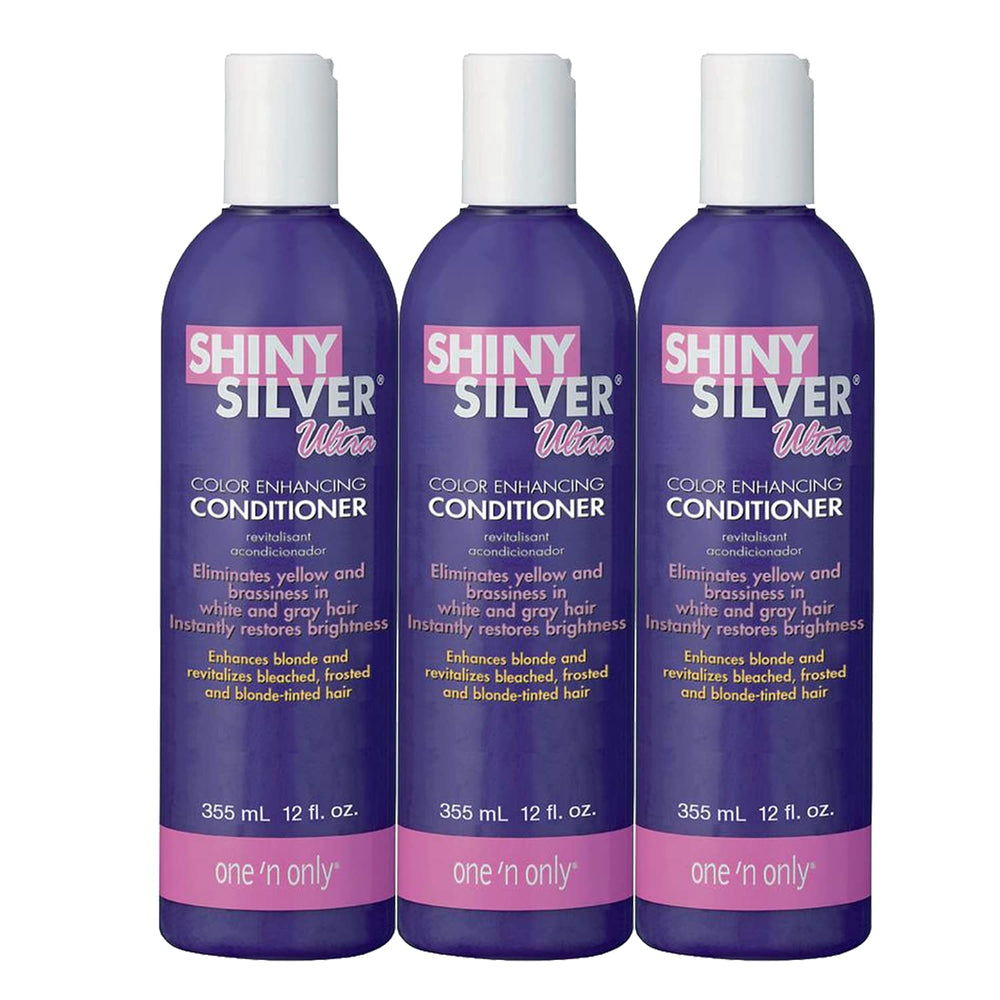 Shiny Silver Ultra Color Conditioner bottle closeup highlighting color protection.