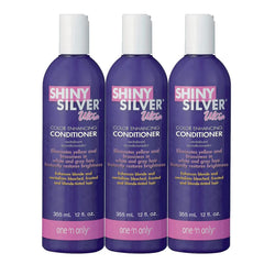 Shiny Silver Ultra Color Conditioner bottle closeup highlighting color protection.