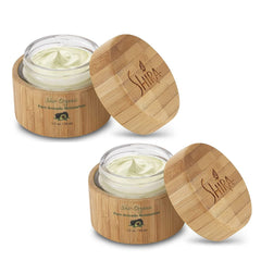 Shira Organic Avocado Moisturizer bottle closeup highlighting deep hydration for dry skin.