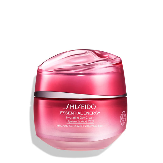 Shiseido Essential Energy Day Cream close-up of pores showing refined skin.