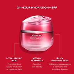 Shiseido Essential Energy Day Cream SPF 20 protector in morning routine.