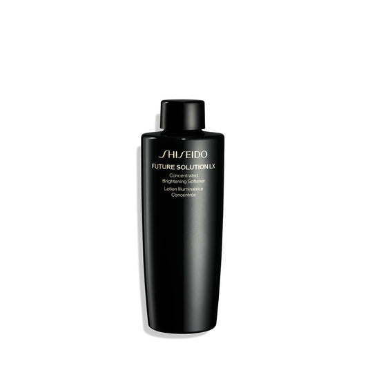Shiseido Future Solution LX brightening softener bottle ready for daily use and smoothing.