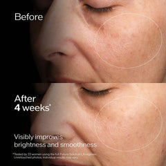 Close-up of applying the concentrate lotion for radiant skin with Shiseido LX.