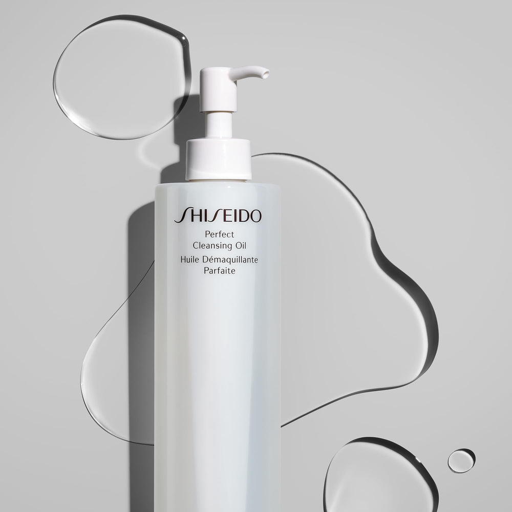Shiseido Perfect Cleansing Oil pump used as part of daily routine