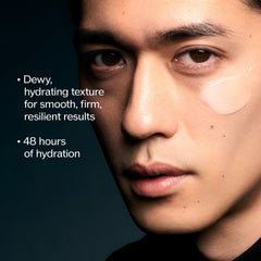 Shiseido Ultimune application on the face demonstrates smooth, even coverage.